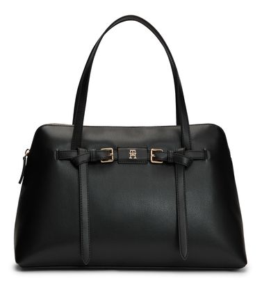 TOMMY HILFIGER TH Buckle Tote Black
