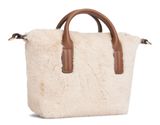 TOMMY HILFIGER Popette Micro Tote Faux Fur Beige