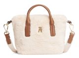 TOMMY HILFIGER Popette Micro Tote Faux Fur Beige