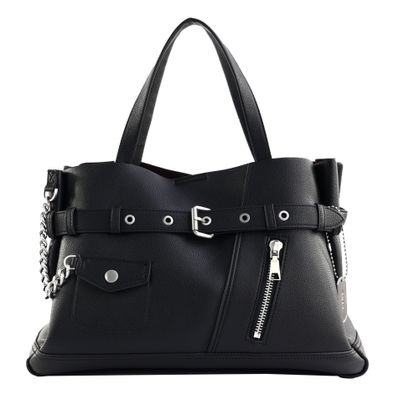 DKNY Bryar Satchel L Black / Silver