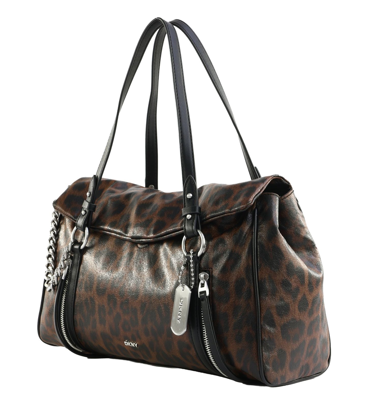 DKNY Skye Satchel Bag M Leopard DKNY Skye Satchel Bag M Leopard