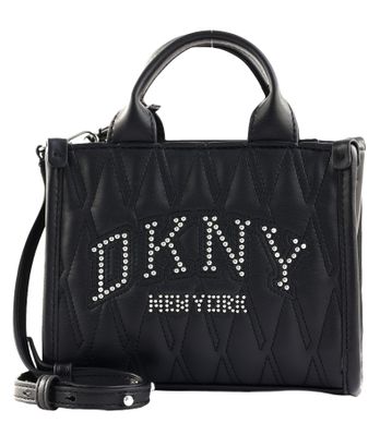 DKNY Hadlee Mini Tote Crossbody Black / Silver
