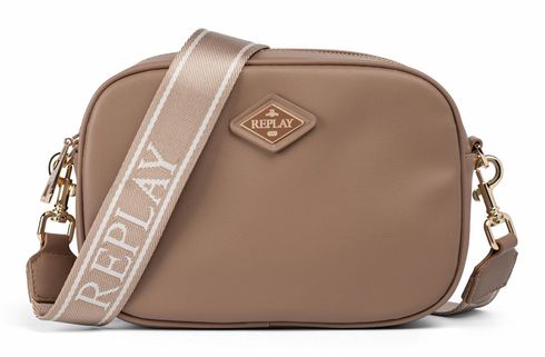 REPLAY Crossbody Bag Dark Beige