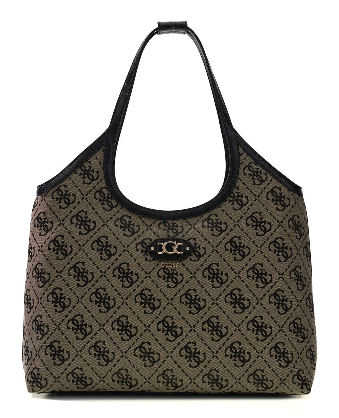GUESS Samantha Travel Tote Black Logo GUESS Samantha Travel Tote Black Logo