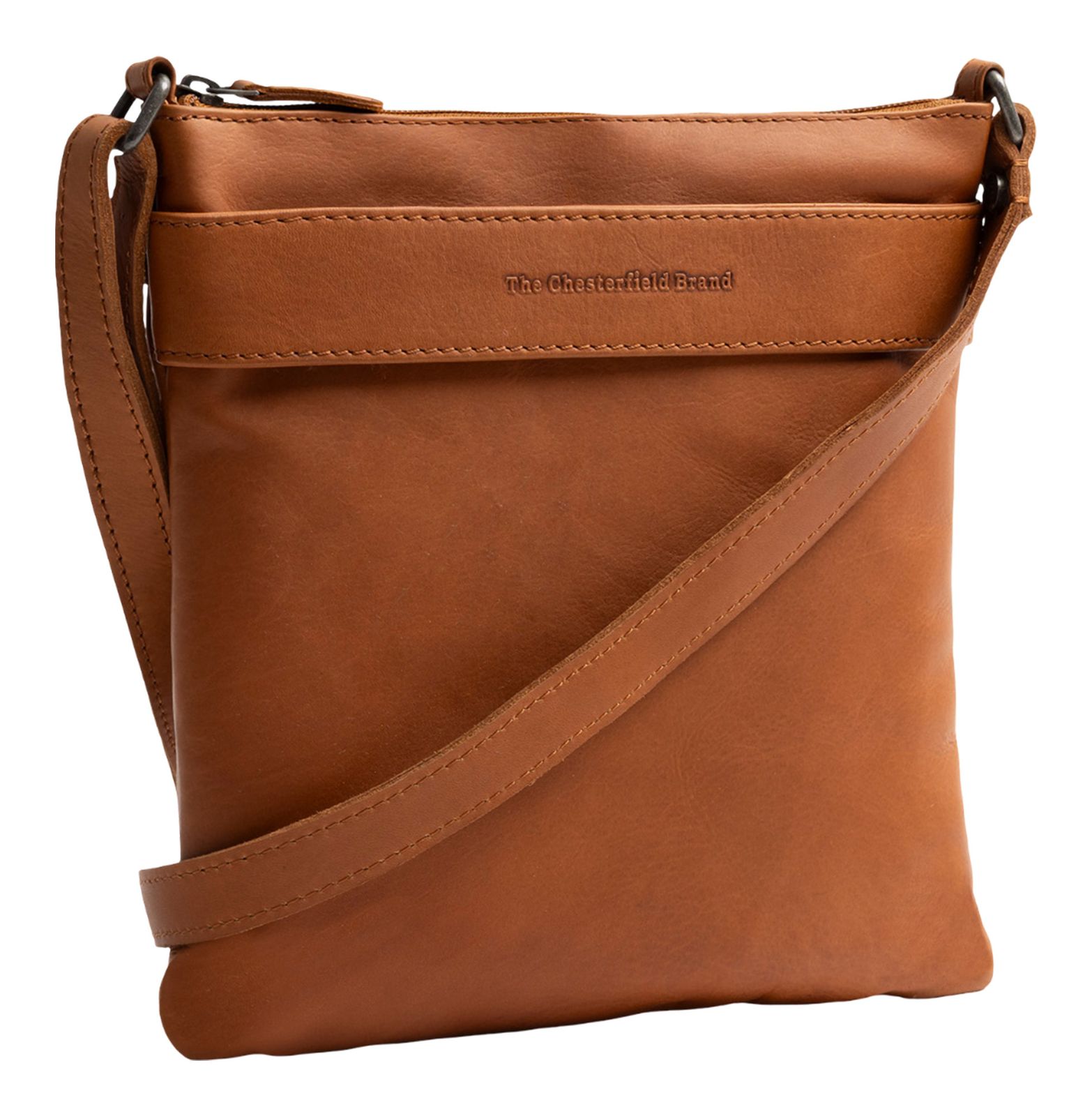 The Chesterfield Brand Trenton Crossbody Bag Cognac