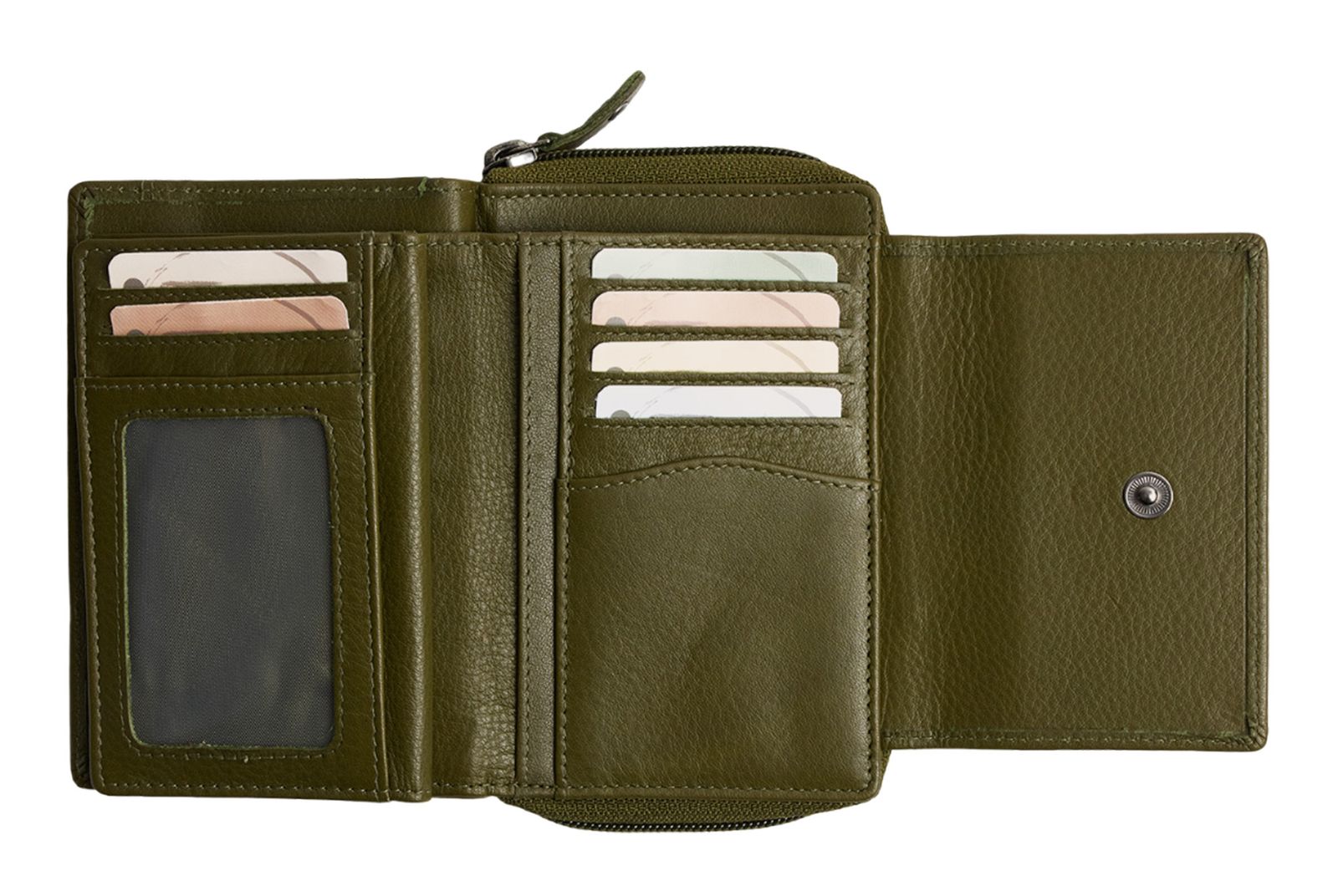 The Chesterfield Brand Orveta Ladies Wallet Olive Green The Chesterfield Brand Orveta Ladies Wallet Olive Green