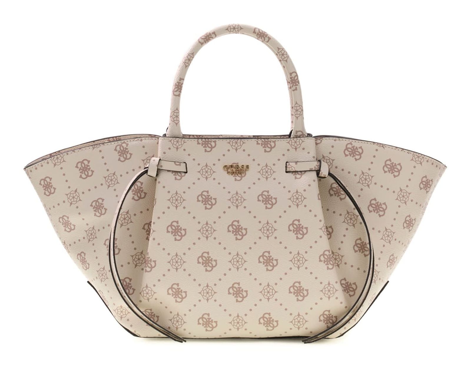 GUESS Allegra Girlfriend Satchel Vanilla Logo GUESS Allegra Girlfriend Satchel Vanilla Logo