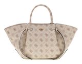 GUESS Allegra Girlfriend Satchel Vanilla Logo GUESS Allegra Girlfriend Satchel Vanilla Logo