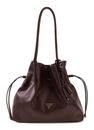 GUESS Karima Drawstring Tote Brown GUESS Karima Drawstring Tote Brown