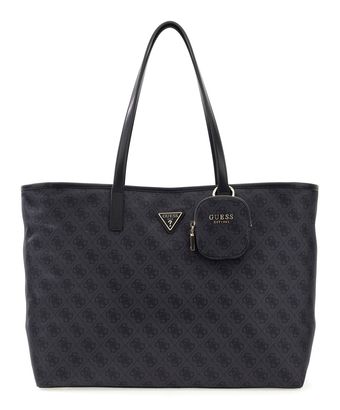 GUESS Adrian Logo Tech Tote Bag L Coal Logo