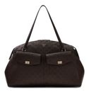 GUESS Blake Dome Travel Tote Brown Logo