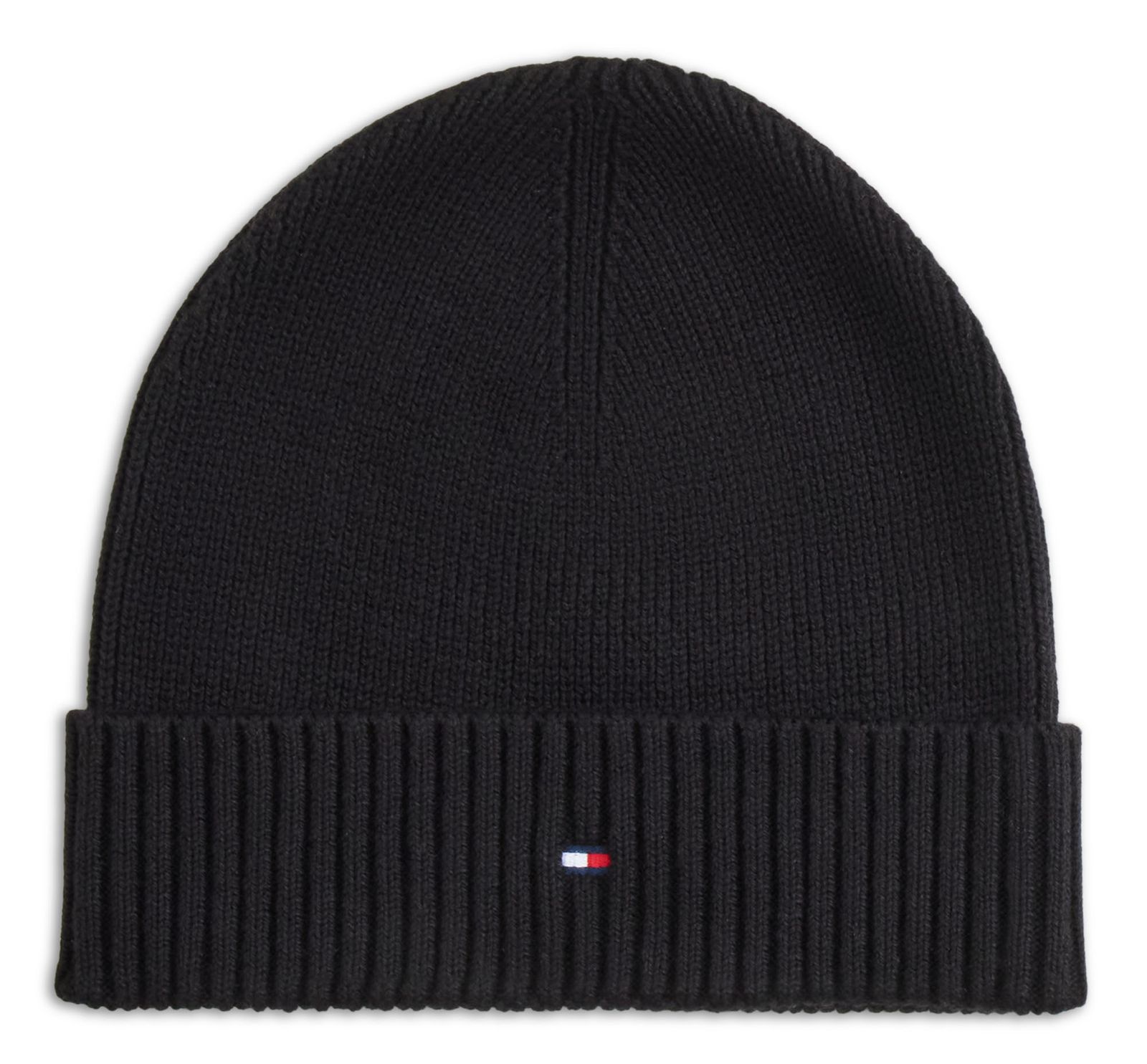 TOMMY HILFIGER TH Flag Beanie and Scarf Giftpack Black TOMMY HILFIGER TH Flag Beanie and Scarf Giftpack Black