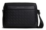TOMMY HILFIGER TH Modern Monogram Messenger Bag Black TOMMY HILFIGER TH Modern Monogram Messenger Bag Black
