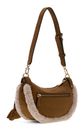GUESS Katie Convertible Shoulder Bag Cognac