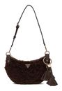 GUESS Katie Convertible Shoulder Bag Espresso