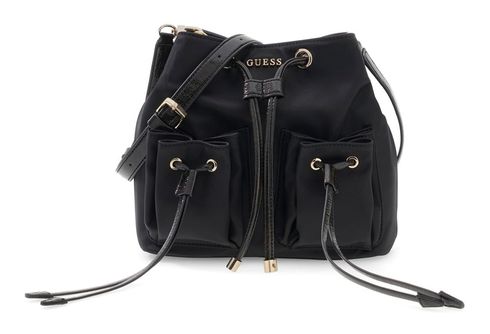 GUESS Theodora Drawstring Bucket Black GUESS Theodora Drawstring Bucket Black