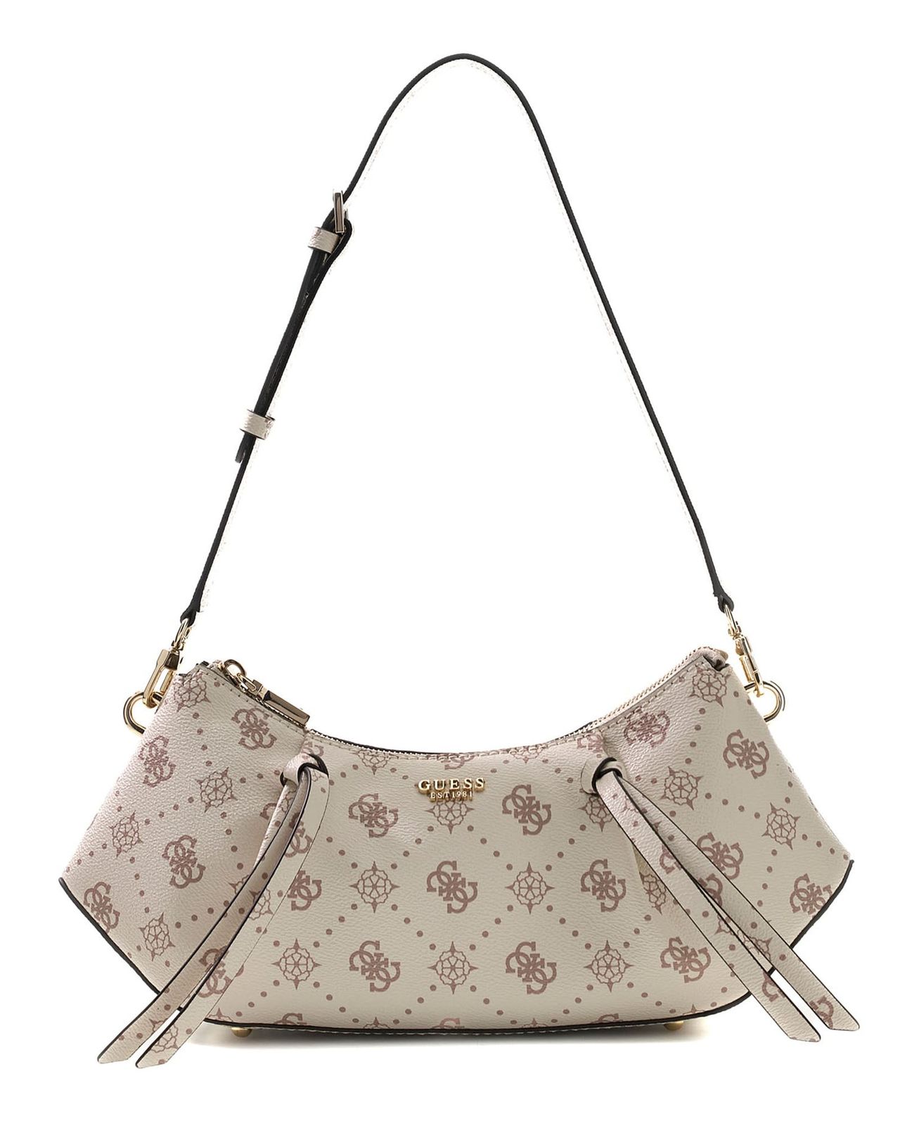 GUESS Allegra Shoulder Bag Vanilla Logo