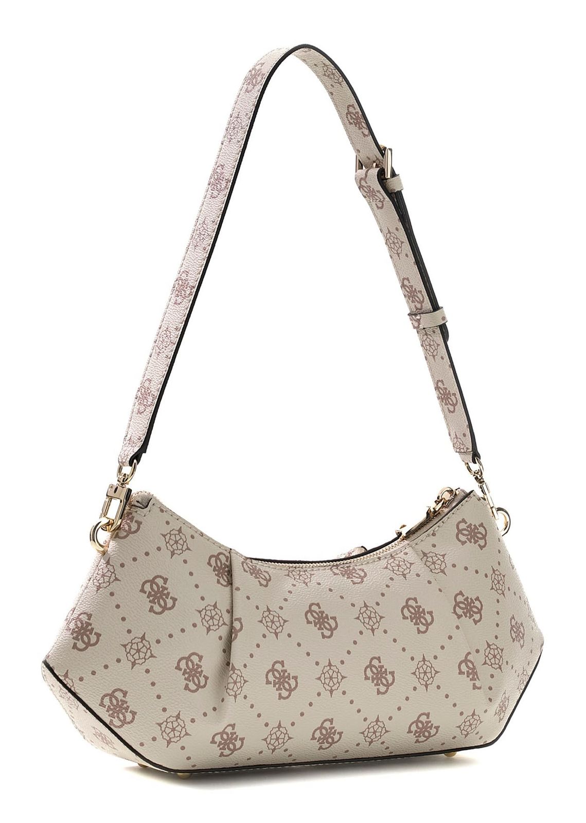 GUESS Allegra Shoulder Bag Vanilla Logo GUESS Allegra Shoulder Bag Vanilla Logo