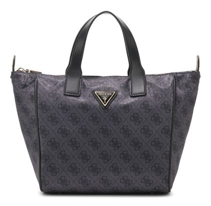 GUESS Adrian Logo Tote S Coal Logo GUESS Adrian Logo Tote S Coal Logo