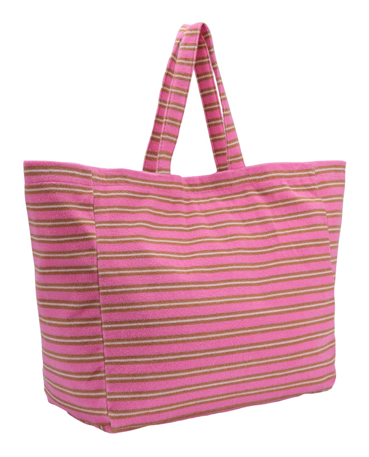 Unio Hamburg x Les Visionnaires Frottee Unio Beach Bag Pink Cognac Ecru Unio Hamburg x Les Visionnaires Frottee Unio Beach Bag Pink Cognac Ecru
