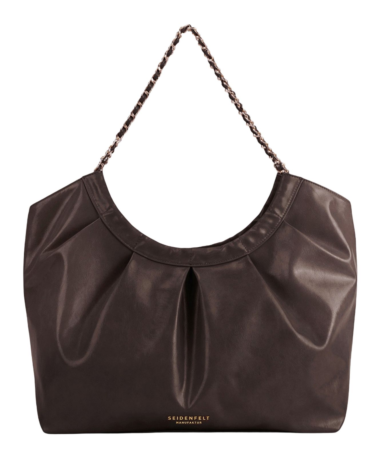 SEIDENFELT MANUFAKTUR Loimaa Shopper Dark Brown
