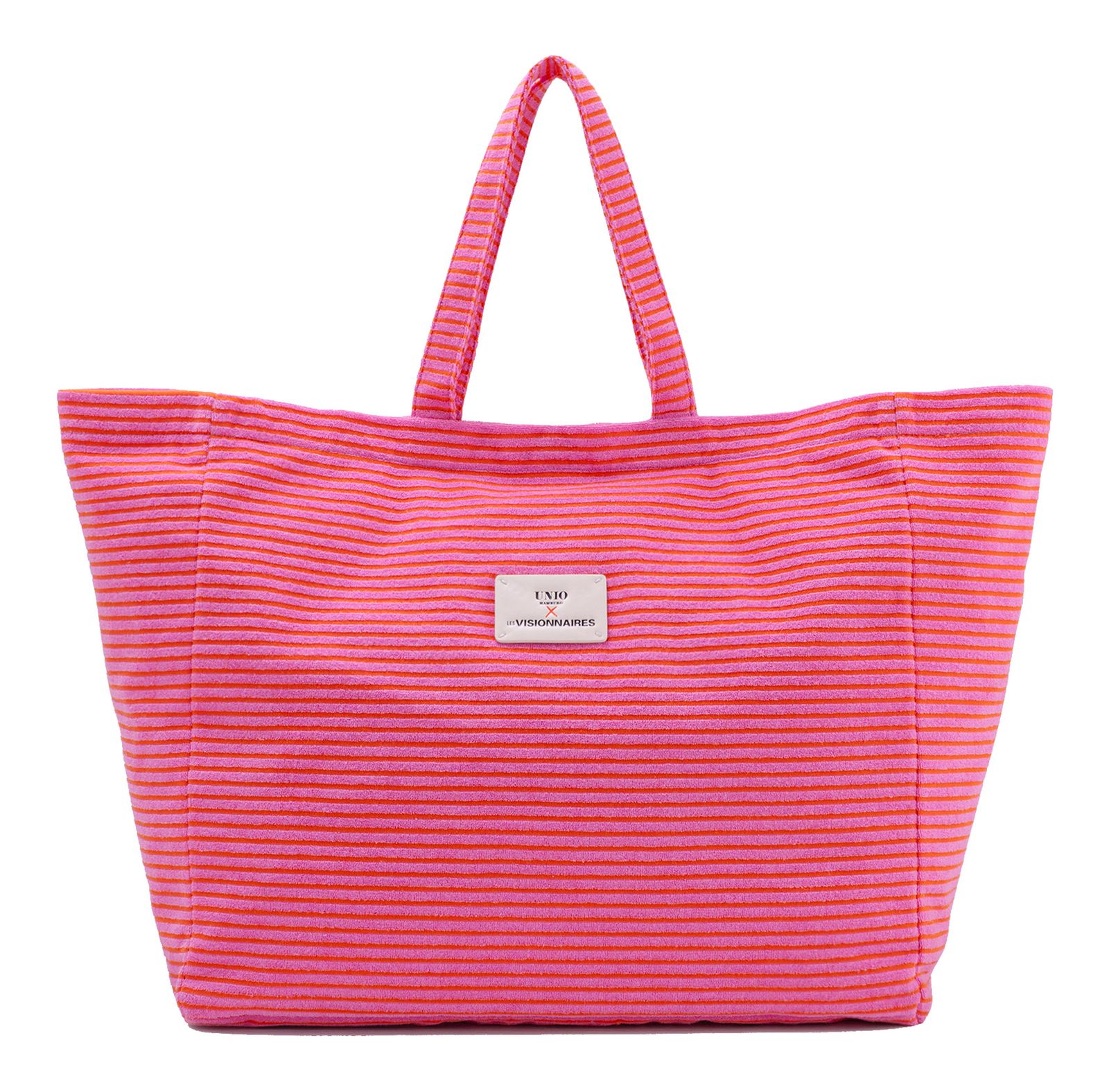 Unio Hamburg x Les Visionnaires Frottee Unio Beach Bag Pink Red