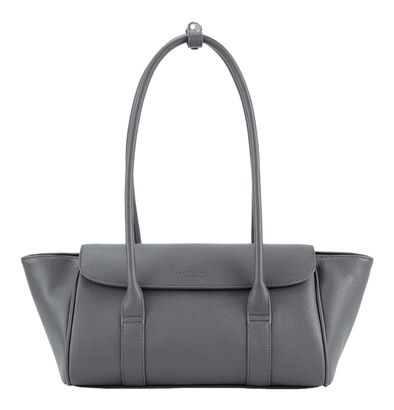 SEIDENFELT MANUFAKTUR Nelma East-West Shoulder Bag Light Grey