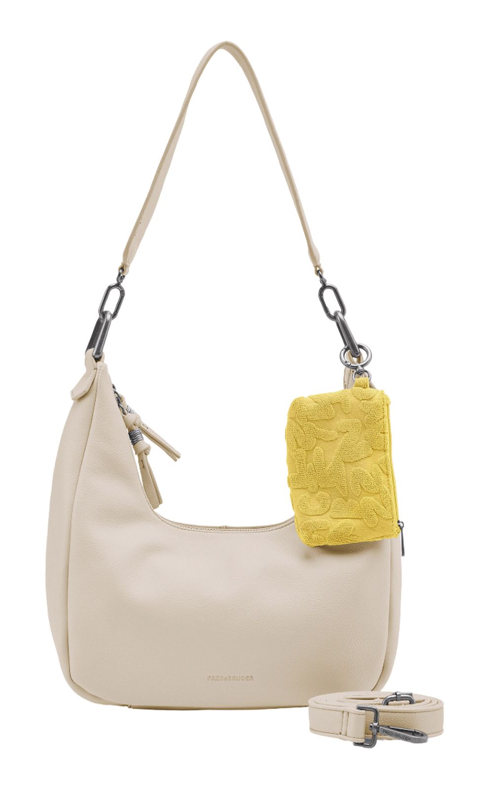 FREDsBRUDER Color Kiss Collection Hobo Bag Cream Beige