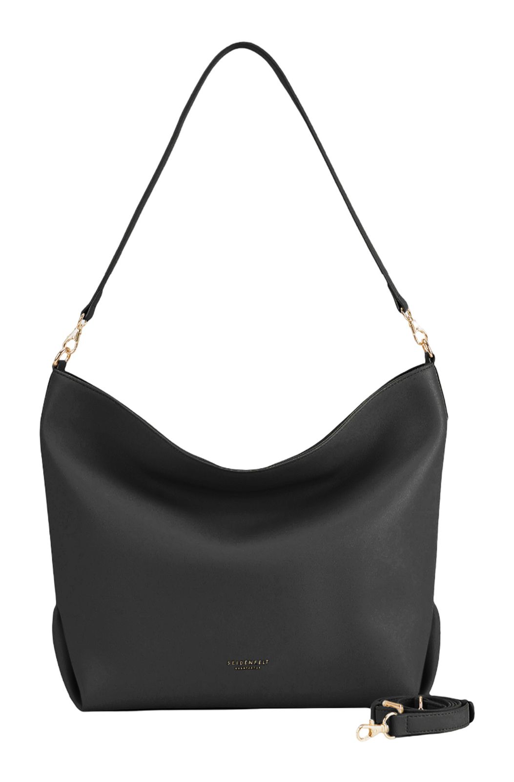SEIDENFELT MANUFAKTUR Sande Hobo Bag Black