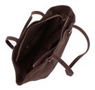 SEIDENFELT MANUFAKTUR Rena Shopper Dark Brown SEIDENFELT MANUFAKTUR Rena Shopper Dark Brown