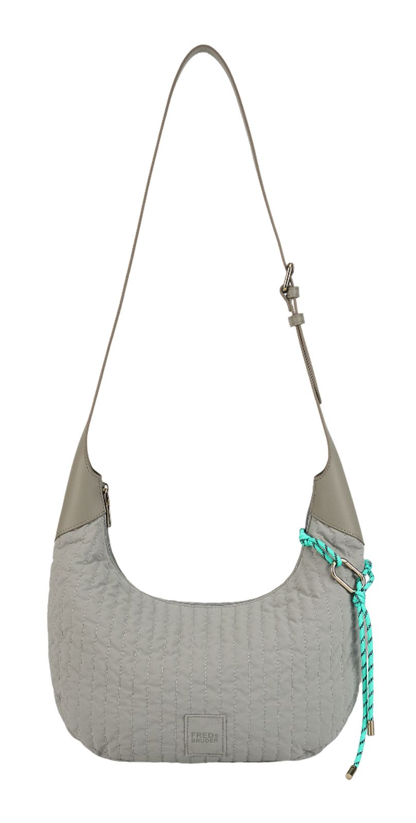 FREDsBRUDER Just Flow Collection Round Hobo Bag Light Grey
