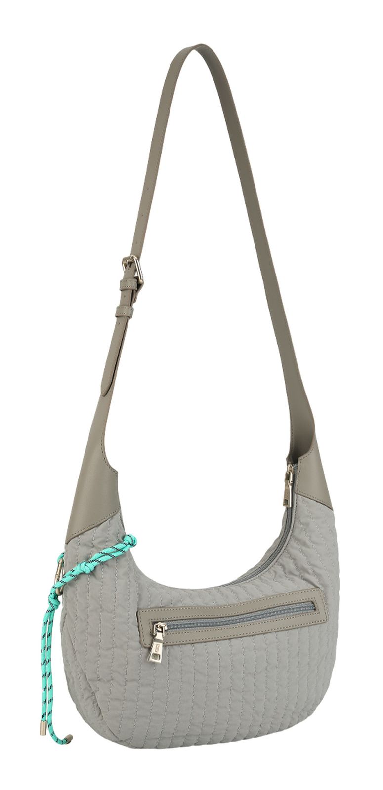 FREDsBRUDER Just Flow Collection Round Hobo Bag Light Grey FREDsBRUDER Just Flow Collection Round Hobo Bag Light Grey
