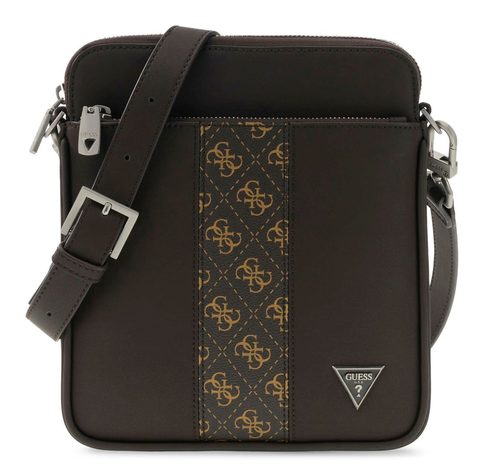 GUESS Sydney Flat Crossbody Brown