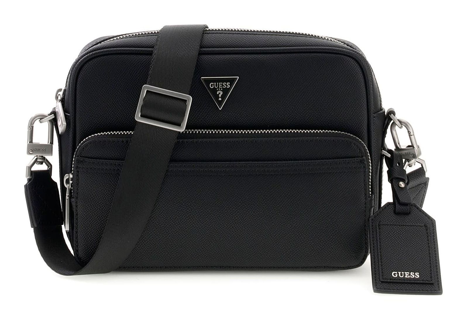 GUESS Milano Crossbody Double Zip Black