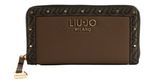 LIU JO Ilyana Zip Around Wallet XL Dark Mocha LIU JO Ilyana Zip Around Wallet XL Dark Mocha