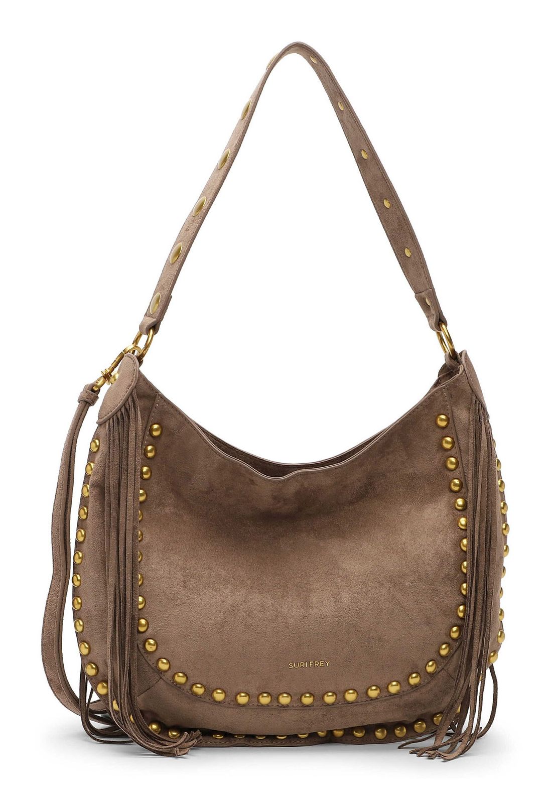 SURI FREY Elly SC Hobo Bag L Darktaupe