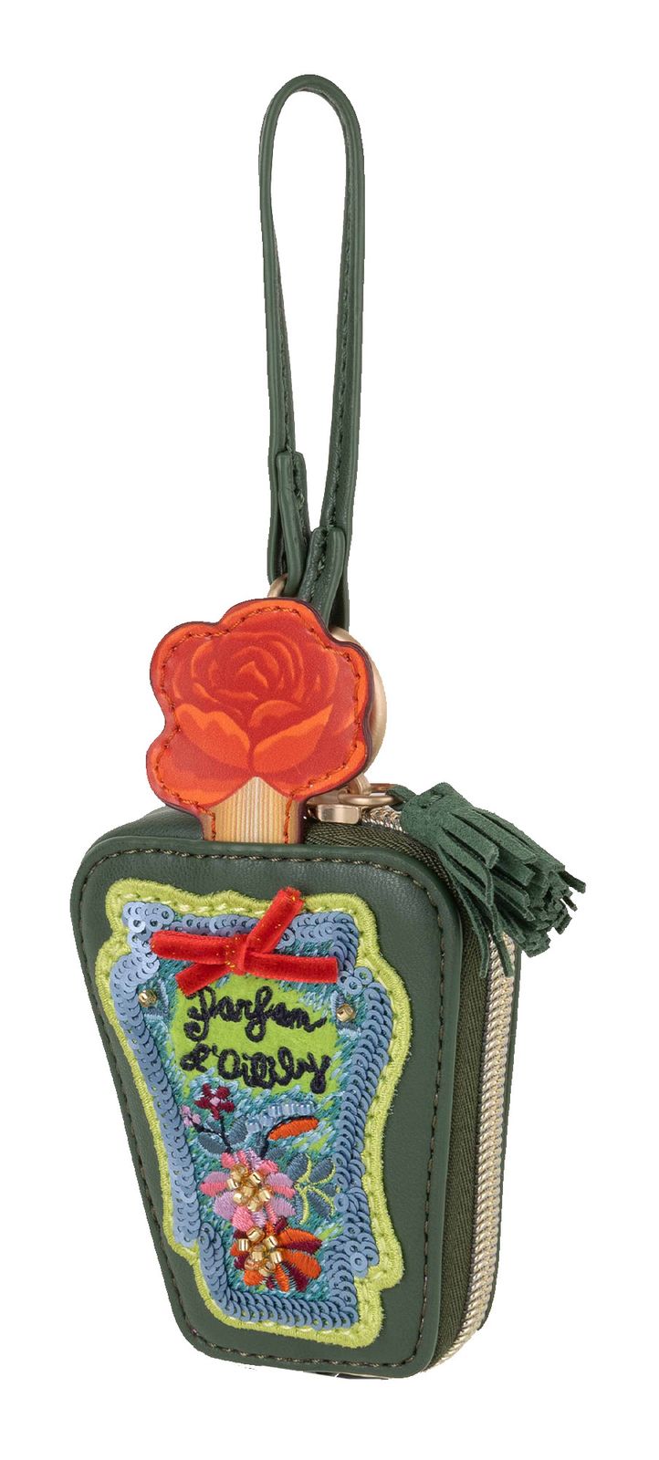 Oilily Parfum Bottle Bag Charm Rifle Green Oilily Parfum Bottle Bag Charm Rifle Green