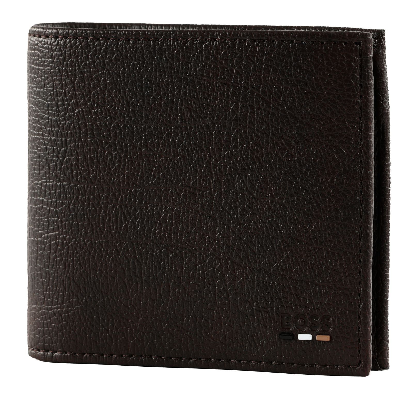 BOSS Ray RP 4 CC Coin Wallet Dark Brown