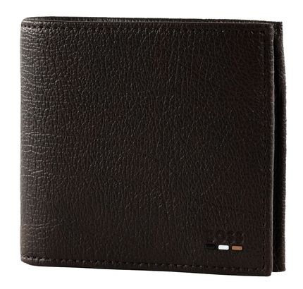 BOSS Ray RP 4 CC Coin Wallet Dark Brown