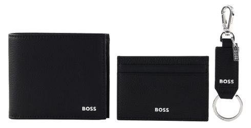 BOSS Giftbox Wallet / Cardholder / Keyring Black