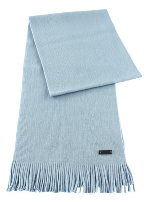 BOSS Albas Knitted Scarf Open Blue