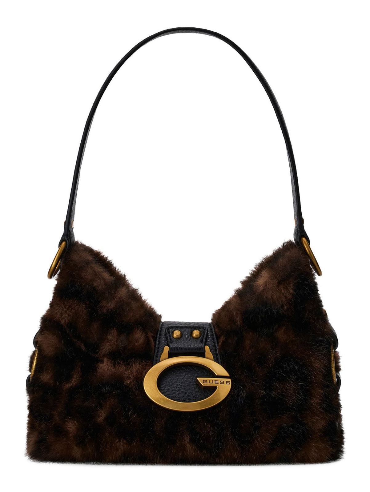 GUESS Camden Mini Shoulder Bag Leopard