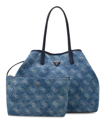 GUESS Victtoria 2 in 1 Tote L Denim Logo GUESS Victtoria 2 in 1 Tote L Denim Logo