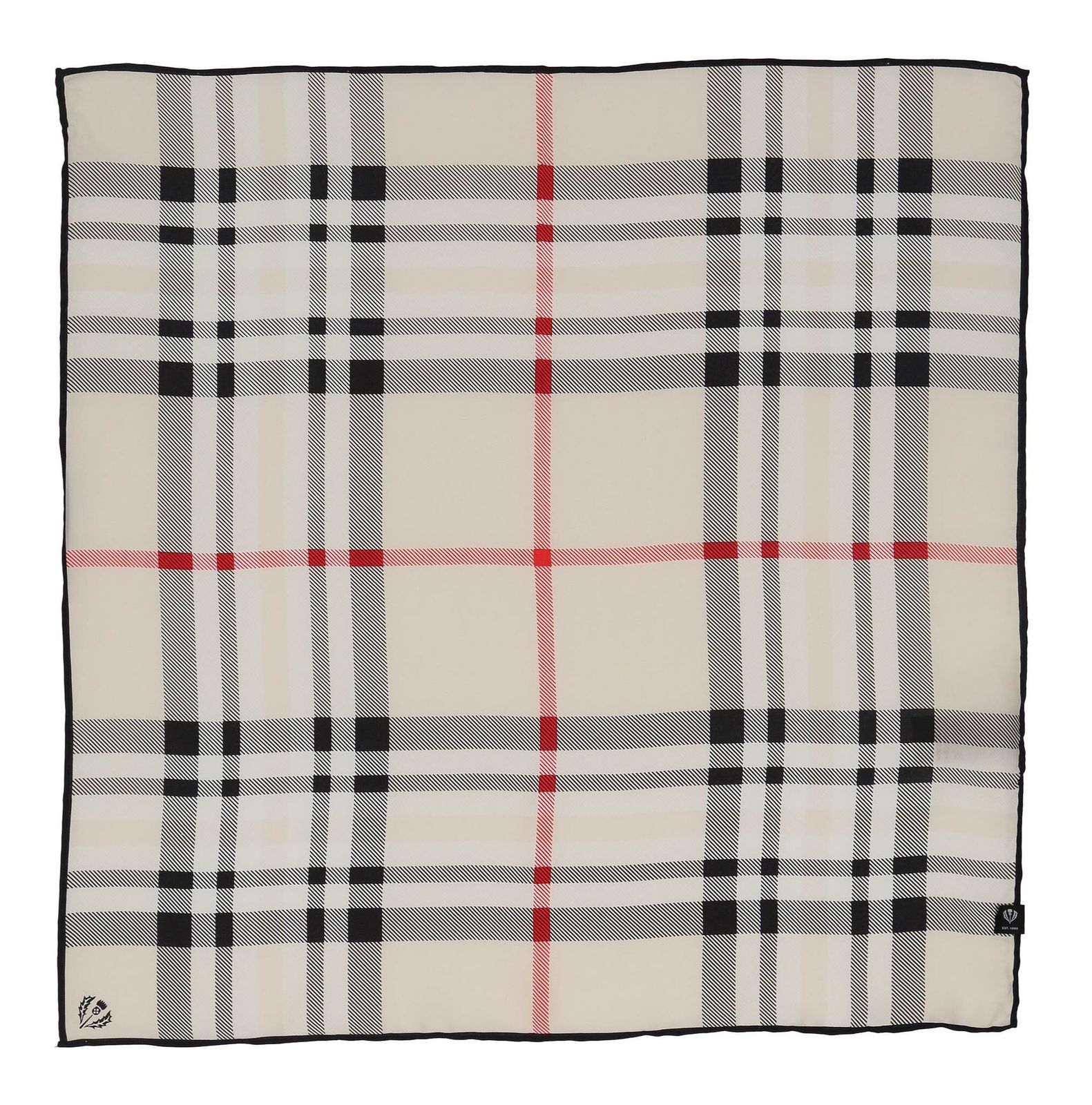 FRAAS Nicki Silk Stole With Fraas Plaid Karo Butter Cream