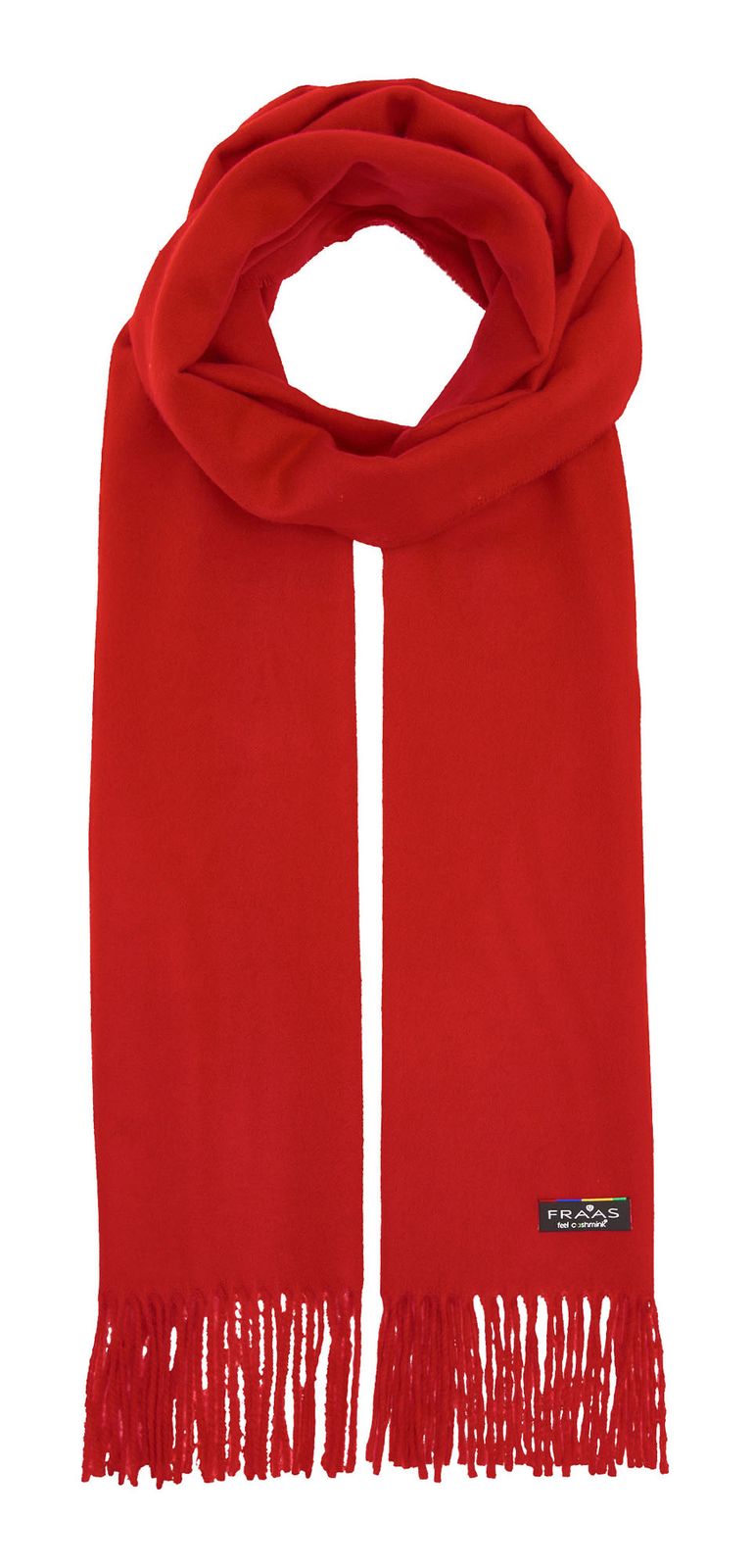 FRAAS Cashmink® Scarf with Fringe French Red