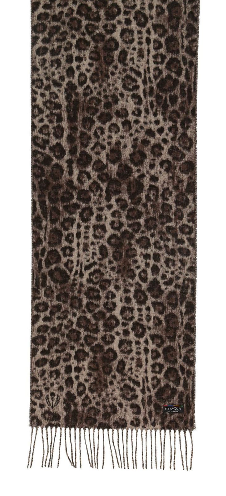 FRAAS Scarf with Animal-Print Taupe FRAAS Scarf with Animal-Print Taupe
