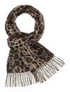 FRAAS Scarf with Animal-Print Taupe FRAAS Scarf with Animal-Print Taupe