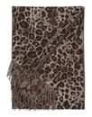 FRAAS Scarf with Animal-Print Taupe FRAAS Scarf with Animal-Print Taupe