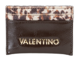 VALENTINO Line Credit Card Case Caffe / Multi VALENTINO Line Credit Card Case Caffe / Multi