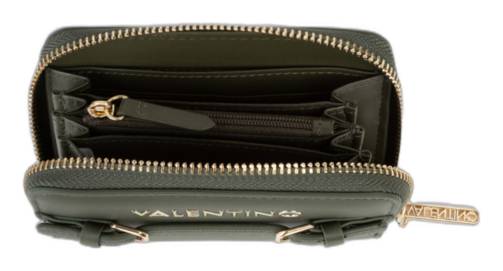 VALENTINO Archi Zip Around Wallet Verde Militare VALENTINO Archi Zip Around Wallet Verde Militare